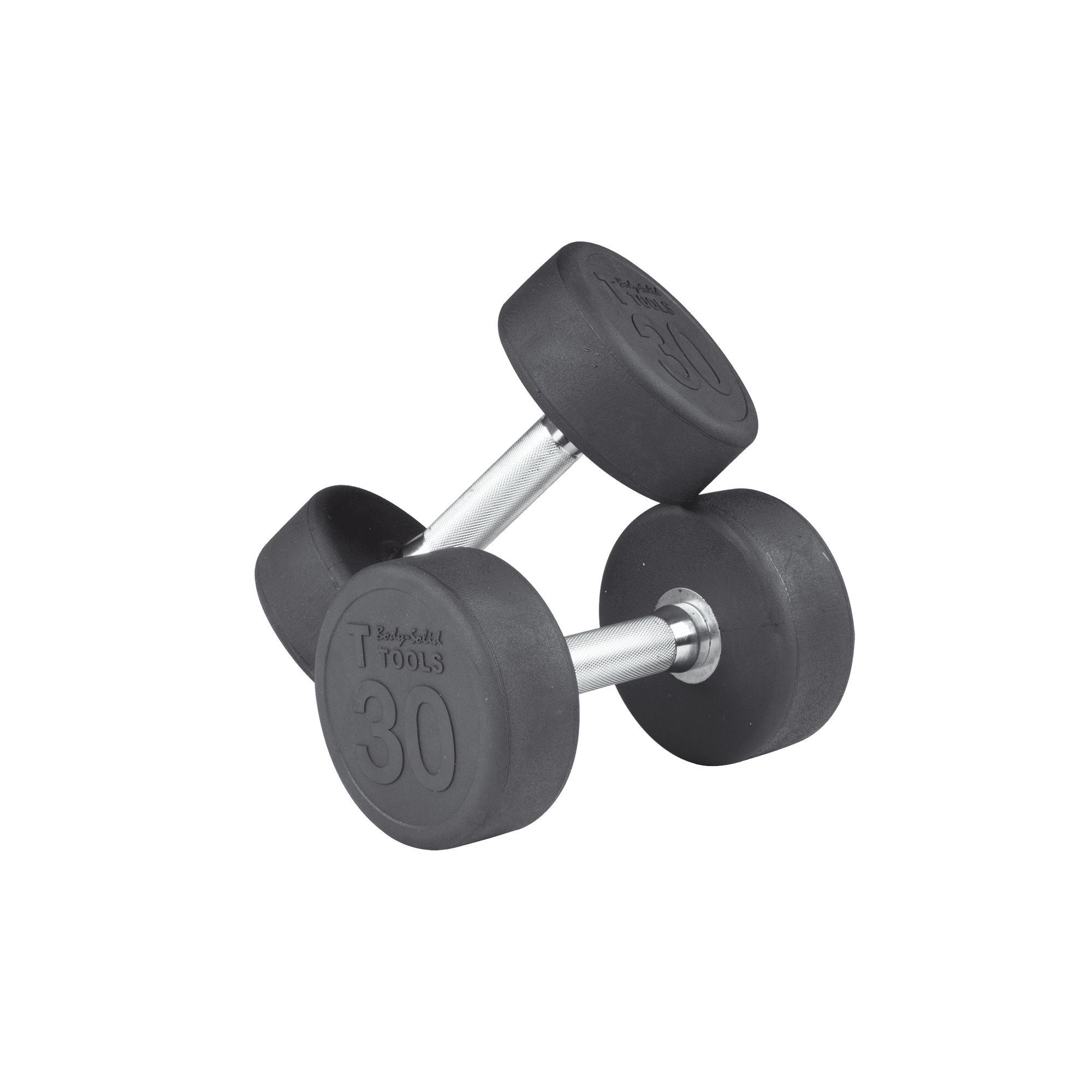 Body Solid SDPS550 Premium Rubber Dumbbell Set - 5-50lbs