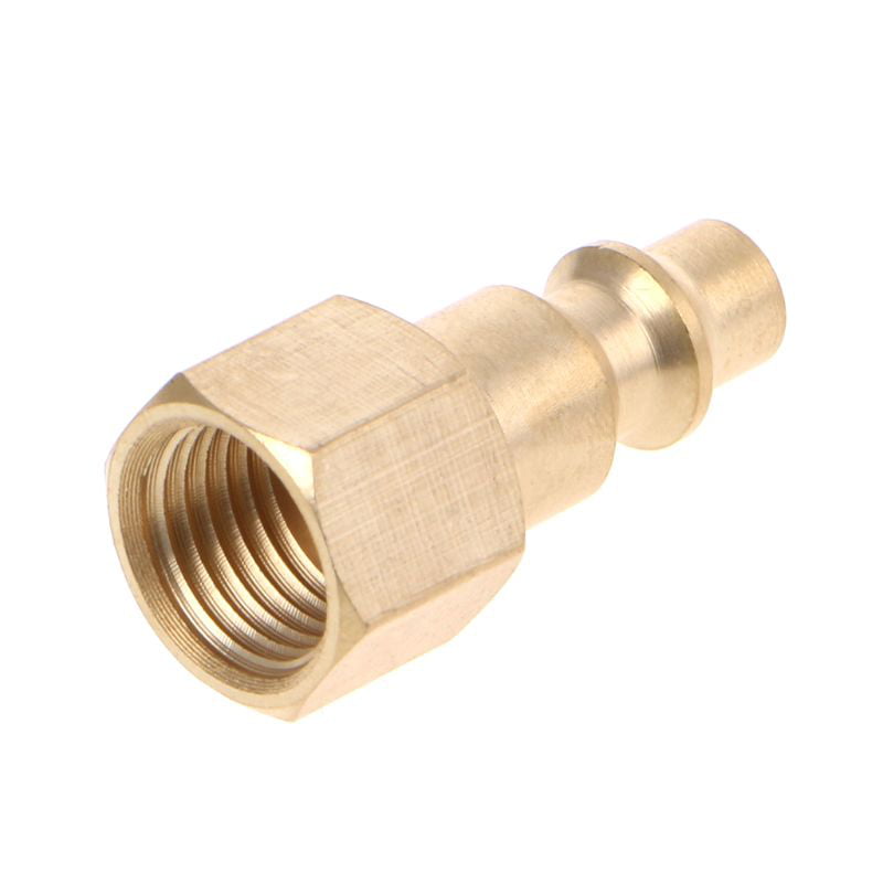 1/4" NPT Air Hose Fitings Compressor Female Quick Connect Plug Brass 