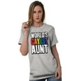 thumbnail image 3 of Worlds Gayest Aunt LGBTQ Family Pride Women's Graphic T Shirt Tees Brisco Brands L, 3 of 5