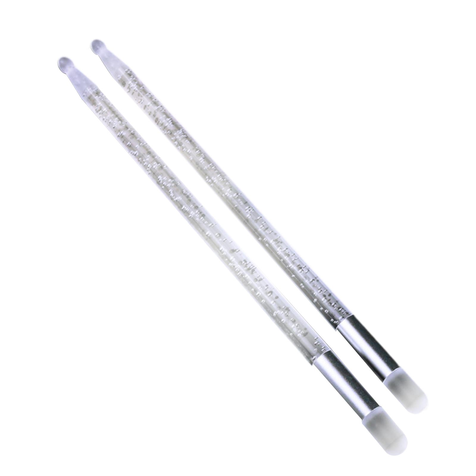 LeeQinersw 2 Pieces Light up Drum Sticks Drum Mallet Professional Lightweight Classic Night B