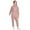 Pink, variant on lnmuld Kids One-piece Solid Color Boys Long Sleeve Hooded Romper Jumpsuit Zipper Front Casual Wear Outfit for Children Size:5-6 Years