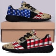 thumbnail image 3 of Yorkshire Terrier Dog 4th of July American flag Shoes Sneakers Black Size 9.5, 3 of 7