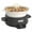 black&white, variant on Magnifique 5-Quart Slow Cooker with Stoneware Manual Warm Setting, Black