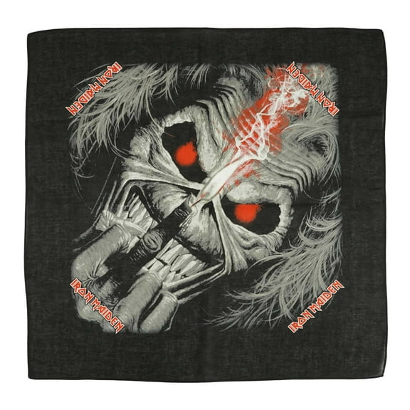 Iron Maiden Eddie Candle Finger Bandana Black