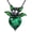 May birthstone bat necklace, variant on Bat Necklace 925 Sterling Silver Cubic Zircon Bat Necklace Gothic Jewelry Gift for Women Men (May birthstone bat necklace)