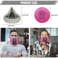 thumbnail image 2 of ANUNU Half Facepiece Reusable Respirator， with 2097 filters Against Dust, 2 of 5
