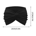 thumbnail image 2 of Hauiodp Headbands for Women, Wide Hair Bands, Elastic Thick Head Bands, Stretchy Soft Sports Sweat Bands for Spa Workout Running Gym, Twist Knotted Cotton Cloth Turban Hair Accessories, 2 of 5