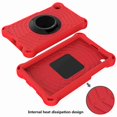 thumbnail image 5 of Galaxy Tab A7 Lite 8.7" 2021 Case, Heavy Duty Rugged Shockproof Case with Adjustable Hand Strap, Carrying Shoulder Strap, Rotating Kickstand for Samsung Tab A7 Lite 8.7" SM-T220 SM-T225 2021, Red, 5 of 7