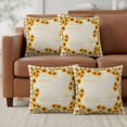 thumbnail image 6 of Set of 2 Summer Sunflowers Pillow Covers 16x16 Inch, Farmhouses Retro Yellow Plaid Decorative Throw Pillow Cases Cotton Cushion Covers for Sofa Couch Bed Living Room Bedroom Home Decor, 6 of 9