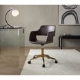 thumbnail image 2 of Carson Carrington  Vallen Adjustable Task Chair with 5-Star Base Espresso Faux Leather/Gold Metal, 2 of 5