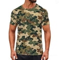 thumbnail image 2 of Yaoyar Mens and Womens Camouflage T-Shirt Sports Fitness Short Sleeve Blouse Military Camo Tees Summer Outdoor Crewneck Vintage Shirt Athletic Workout Tops,Camouflage,S, 2 of 8