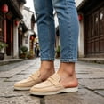 thumbnail image 6 of CHICVOMEY Mules & Clogs for Women Leather Womens Slip on Shoes Comfortable Casual Mules Shoes for Indoor Outdoor Business, 6 of 9