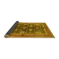 thumbnail image 2 of Ahgly Company Indoor Round Oriental Yellow Industrial Area Rugs, 3' Round, 2 of 4