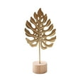 thumbnail image 2 of Veeogra Desk Accessories,Flower Decorations,Leaf Decor Metal Golden Leaf Ornaments And Base Modern Simple Gold Leaf Table Sculpture For Living Room Bedroom Bookshelf Desktop Decoratio,Home Decor, 2 of 9