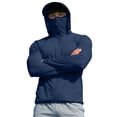 thumbnail image 2 of JOANKDMI Sun Protection Hoodies for Men Long Sleeve UV Shirt with Face Mask and Thumb Holes Lightweight Zip Up Cooling Athletic Jacket for Fishing Hiking Outdoor, 2 of 7