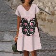 thumbnail image 3 of Vestidos elegantes de Minnie Mouse de moda coreana para mujer Vestido de Disney Vestidos de verano de Mickey Mujer Oferta 2023 Vestido de cuello en V Y2k, 3 of 5