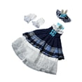 thumbnail image 3 of 2x1/6 Muñeca Vestido De Princesa Para Niños Cosplay Para Muñeca Princesa De 30 Cm Chica De Moda Azul, 3 of 9