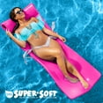 thumbnail image 3 of Texas Rec 5.8' Super Soft Swimming Pool 1-Person Splash Float with Head Rest - Flamingo Pink, 3 of 9