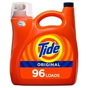 Angle View: Tide Original HE, 96 Loads Liquid Laundry Detergent, 150 fl oz