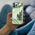 thumbnail image 3 of COMIO  Compatible with iPhone 14 Leaf Case, Boho Minimalist Abstract Green Leaf Pastel Aesthetic Botanical Art Trendy Graphic for iPhone Case Men Women, Gifts Case for iPhone, 3 of 4