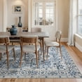 thumbnail image 3 of Bloom Rugs Washable Non-Slip 9x12 Rug - Navy Blue Traditional Oriental Area Rug for Living Room, Bedroom, Dining Room, and Kitchen - Exact size: 9' x 12', 3 of 10