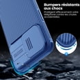thumbnail image 5 of Étui pour iPhone 15 Pro Max Bleue avec Protection de Caméra, [Protection de Caméra], [Pare-Chocs PC+TPU] pour iPhone 15 Pro Max 6.7 Pouces 2023, 5 of 5