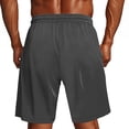 thumbnail image 3 of LEKWK Cargo Shorts for Men Elastic Waist Quick Dry Casual Athletic Shorts Lightweight Loose Fit Workout Shorts with Pockets for Hiking Outdoor Travel Fishing, 3 of 7