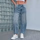 thumbnail image 5 of WILLBEST Jeans Mujer Pantalones Vaqueros de Tiro Medio para Mujer, de Pierna Ancha, Estilo Boyfriend, Holgados, Elásticos y Cómodos, Con Bolsillos Funcionales. XXXXL, 5 of 8