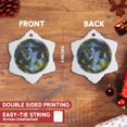 thumbnail image 3 of 3drose, Usa, Florida, Miami, Brickell Avenue, High Rise Buildings., 3 inch Snowflake Porcelain Ornament, 3 of 7