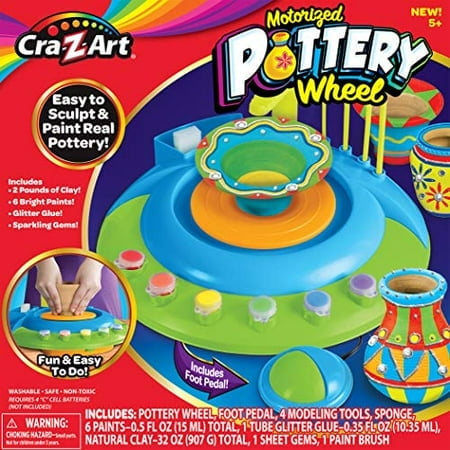 Cra-Z-Art Ensemble d'Activités Roue de Poterie Motorisée pour Enfants