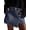 Deep Blue, variant on Women'S High Waisted Button Front Denim Skort Asymmetrical Hem Skirt Shorts Medium Blue L
