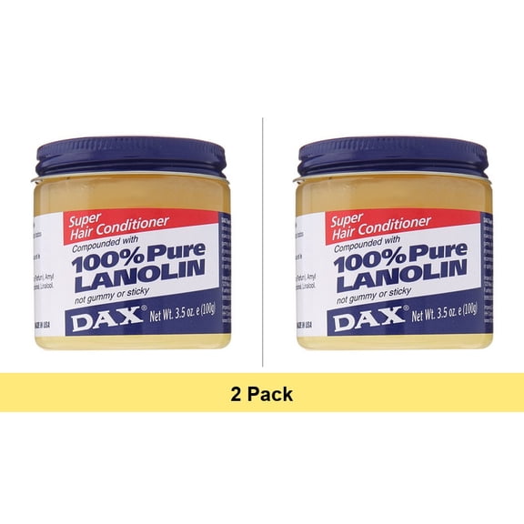 Dax Super Hair Conditioner with 100% Pure Lanolin #37910 - 3.5 Oz - 2 Pack