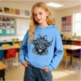 thumbnail image 6 of Kids Hoodie Toddler Unisex Long Sleeve Highland Cattle Print Sweatshirt Fall Pullover Tops, 6 of 8
