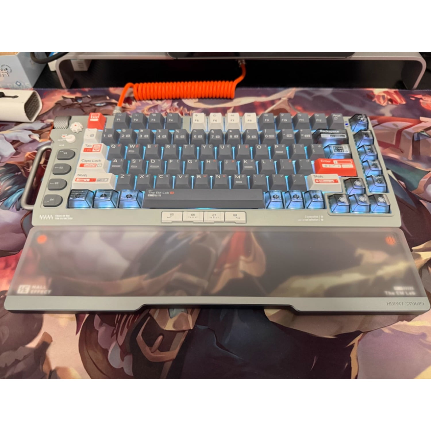 Ergonomic Wrist Rest for Field75 Keyboard, Acrylic Construction for Typing Comfort
