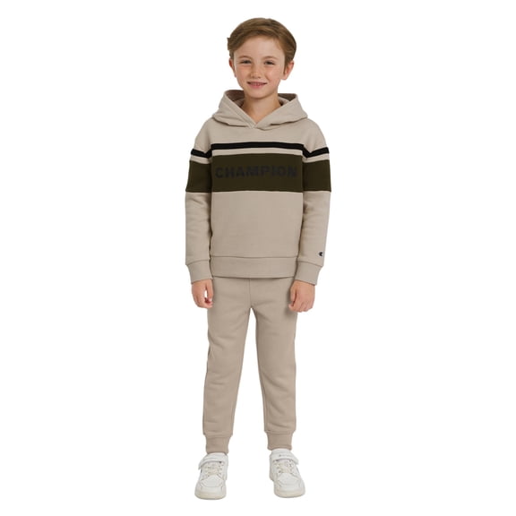 Champion Boys Jogger Set Fleece Hoodie and Sweatpants Tracksuit