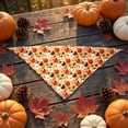 thumbnail image 6 of AuroraX Halloween Dog Bandana Scarf Halloween Cat Dog Kerchief Soft Adjustable Triangular Lightweight Pet Costume Accessories Yellow National Dog Day International Cat Day, 6 of 6