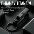 thumbnail image 5 of Key Unity Belt Key Clip, Titanium Double Side Quick Release Key Holder with Detachable Keyring for Belt Pants Loop Pocket, KM00, Black, 5 of 11