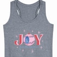 thumbnail image 3 of Instant Message - Christmas - Joy To The World Sparkle - Women's Racerback Tank Top, 3 of 6