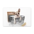 thumbnail image 3 of Cute French Bulldog Bath Canvas Wall  Art for Home Decor Ready-to-Hang, 3 of 18