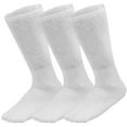 thumbnail image 3 of Falari Diabetic Crew Socks Physicians Approved Socks for Men Women Legs Blood Circulatory Problems Diabetes Edema Neuropathy 9-11 White 3-Pack, 3 of 6