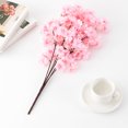 thumbnail image 3 of Manunclaims Artificial Flower Simulation Five-pronged Cherry Blossom Bouquet for Home Wedding Party Decor, 3 of 8