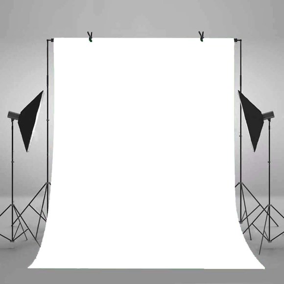 White Backdrop for Chromakey, Solid Color, Porfessional Photography Backgrounds, Machine Washable, YouTube Photo Video Studio Props 6x9ft/1.8x2.7m FSS001