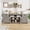 1.78 meters wood grain gray, variant on Farmhouse TV Stand for Tv Up to 80 Inches, Long Entertainment Center with 4 Storage Drawers & 3 Open Shelf, Television Consoles Stands for Living Room, Bedroom