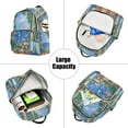 thumbnail image 5 of FORMRS Mini Backpack Purse for Women Travel Daypack Casual Shoulder Bag, Sea Window, 5 of 7