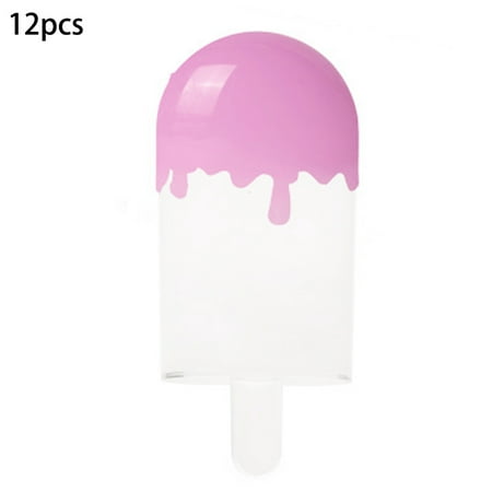 

12 PCS Ice Cream Shape Party Favor Box Cartoon Treat Box Ice Cream Gift Box Baby Shower Birthday Party Plastic Candy Box