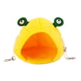thumbnail image 2 of Stgfyxgs Hamster Hammock Soft Bed, Animals Hamster Hanging House, Cage Nest Cozy Hanging House Hut for Hedgehog Mouse Chinchilla Sleep Yellow Frog, 2 of 9