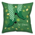 thumbnail image 2 of Creative Products Leprechaun Dance 18x18 Spun Poly Pillow, 2 of 3