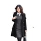 thumbnail image 2 of Jumpingount Mujer frío Otoño Invierno abrigo a prueba de viento con bolsillos ropa de moda regalos disfraz actividad Casual Abrigos y chamarras Negro Jumpingount AP013740-03, 2 of 6