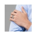 thumbnail image 4 of Mens Oxidized Patterned Sterling Silver Ring (8mm), 4 of 5