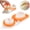 Orange, variant on 2-in-1 Hard Boiled Egg Slicer, 2 Slice Modes Egg Cutter, Egg Slicer for Hard Boiled Eggs, Kitchen Chopper Tool for Strawberry, Egg Separator for Kitchen, Durable Manual Egg Slicer 8.07×3.46 in,Pink
